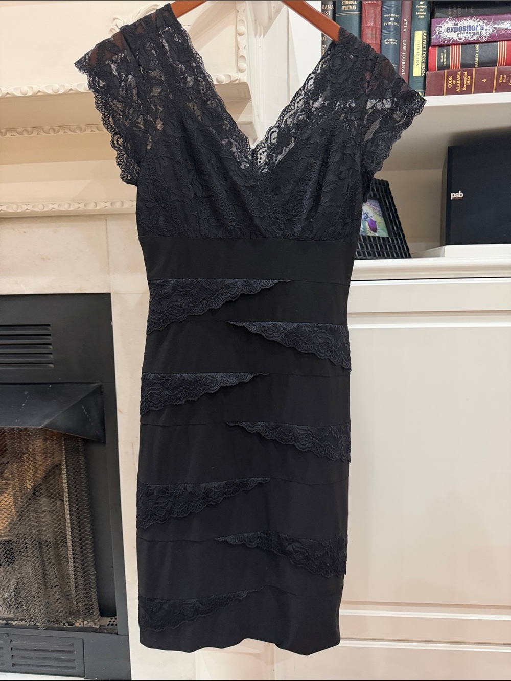 Onyx Nite Black Dark Romantic Lace Tiered Cocktail Dress Coquette